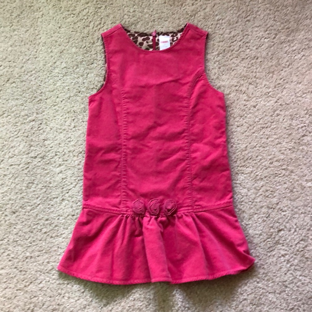 EUC Gymboree pink velvet jumper